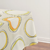 Solar Eclipse Mid-Century Modern - Black lines Tafelkleed (Voorbeeld)