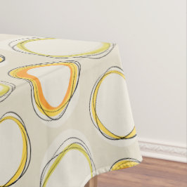 Solar Eclipse Mid-Century Modern - Black lines Tafelkleed