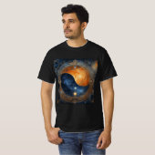 Solar Eclipse Mystical Balance 2024 Naam toevoegen T-shirt (Voorkant volledig)