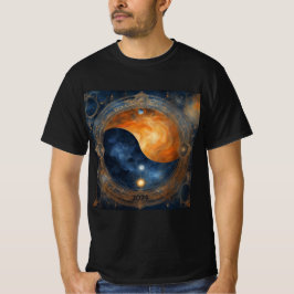 Solar Eclipse Mystical Balance 2024 Naam toevoegen T-shirt