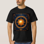 Solar Eclipse Mystical Balance 2024 Naam toevoegen T-shirt (Voorkant)