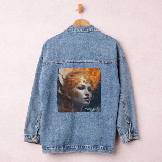 Solar Eclipse Mythical Princess Tekst toevoegen 20 Denim Jacket (Hangar)
