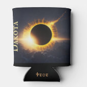 Solar Eclipse Naam toevoegen Drink Blikjeskoeler (Achterkant)