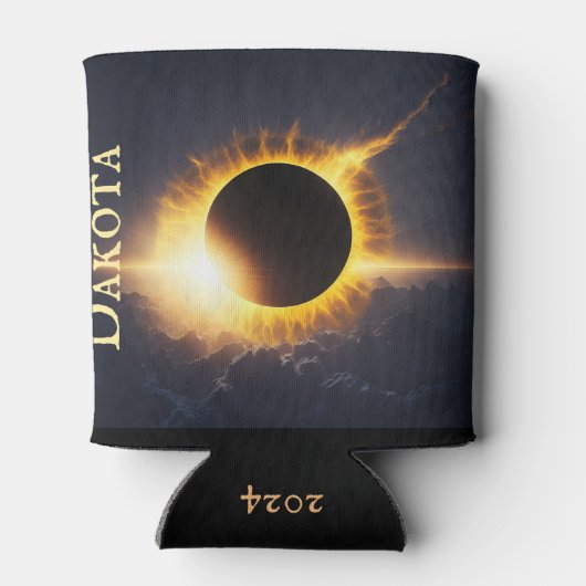 Solar Eclipse Naam toevoegen Drink Blikjeskoeler (Achterkant)