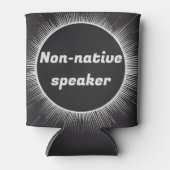 Solar Eclipse Native Engels Internationaal reizen Blikjeskoeler (Voorkant)