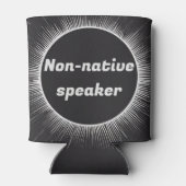 Solar Eclipse Native Engels Internationaal reizen Blikjeskoeler (Achterkant)