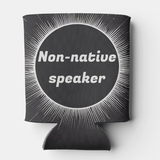 Solar Eclipse Native Engels Internationaal reizen Blikjeskoeler (Achterkant)