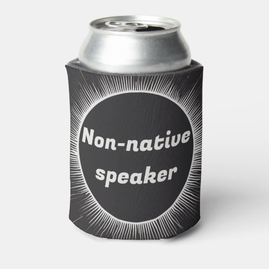 Solar Eclipse Native Engels Internationaal reizen Blikjeskoeler (Blikje Achterkant)