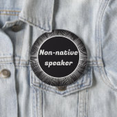 Solar Eclipse Native Engels Internationaal reizen Ronde Button 4,0 Cm (In situ)