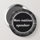 Solar Eclipse Native Engels Internationaal reizen Ronde Button 4,0 Cm (Voorkant /achterkant)