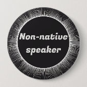 Solar Eclipse Native Engels Internationaal reizen Ronde Button 4,0 Cm (Voorkant)