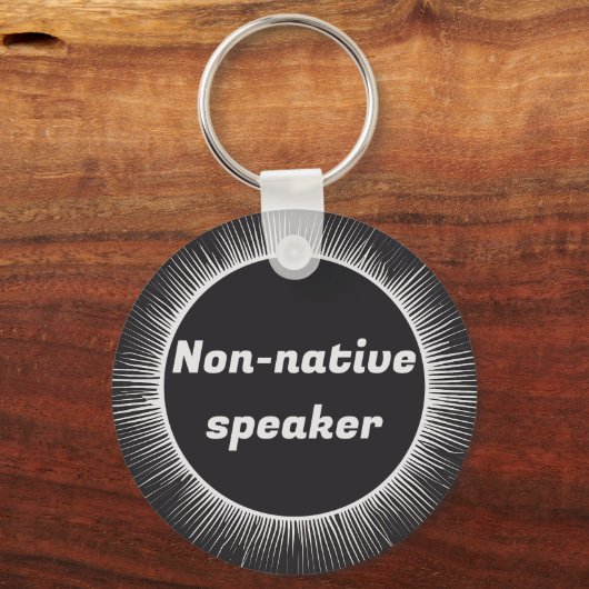 Solar Eclipse Native Engels Internationaal reizen Sleutelhanger (Voorkant)