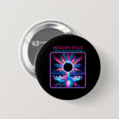 Solar Eclipse Niagara Herfsten Totality Event Souv Ronde Button 5,7 Cm (Voorkant /achterkant)