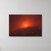 Solar Eclipse over Somerset, 2015 Canvas Afdruk (Voorkant)