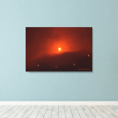 Solar Eclipse over Somerset, 2015 Canvas Afdruk (Insitu (Houten vloer))