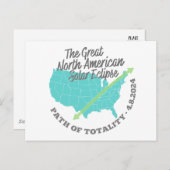 Solar Eclipse Path of Totality Verenigde Staten Briefkaart (Voorkant / Achterkant)