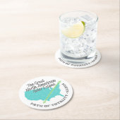 Solar Eclipse Path of Totality Verenigde Staten Ronde Kartonnen Onderzetter (Insitu)