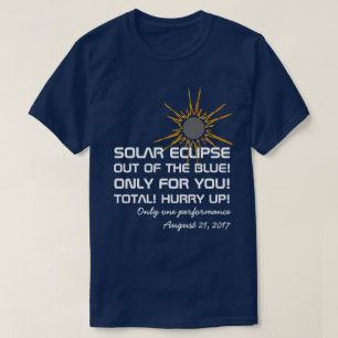 Solar Eclipse Performance grappig aanpasbaar T-shirt