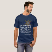 Solar Eclipse Performance grappig aanpasbaar T-shirt (Voorkant volledig)
