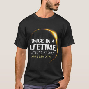 Solar Eclipse Plezier Twee keer in Leven 2024 Sola T-shirt