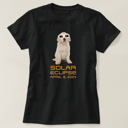 Solar Eclipse Puppy T-shirt (Design voorkant)