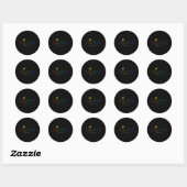 Solar Eclipse Rainbow 2024 Totale Zonsverduisterin Ronde Sticker (Vel)