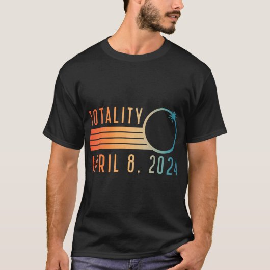Solar Eclipse Shirt april 8 2024 Totality Solar EC (Voorkant)