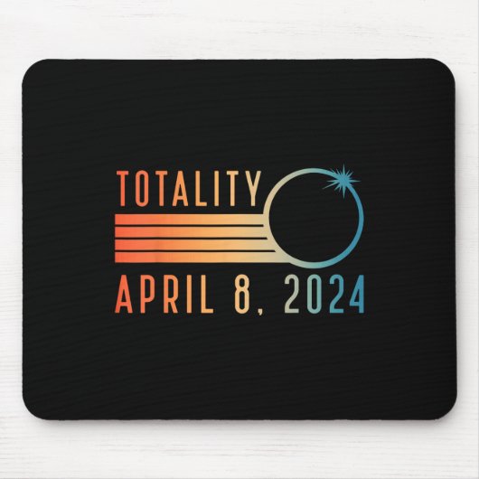 Solar Eclipse Shirt april 8 2024 Totality Solar EC Muismat (Voorkant)
