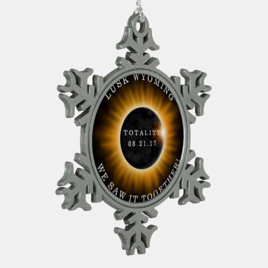 Solar Eclipse Snowflake Ornament Memorabilia (Links)