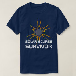 Solar Eclipse Survivor grappig aanpasbaar T-shirt
