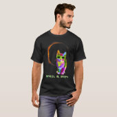 Solar Eclipse TShirt Cat Wearing Solar Eclipse Gla (Voorkant volledig)
