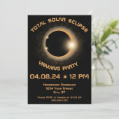 Solar Eclipse Viewing Party Kaart (Staand voorkant)