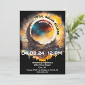 Solar Eclipse Viewing Party  Kaart (Staand voorkant)