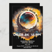 Solar Eclipse Viewing Party  Kaart (Voorkant / Achterkant)