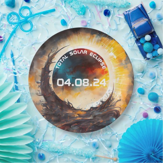 Solar Eclipse Viewing Party Papieren Bordje (Feest)