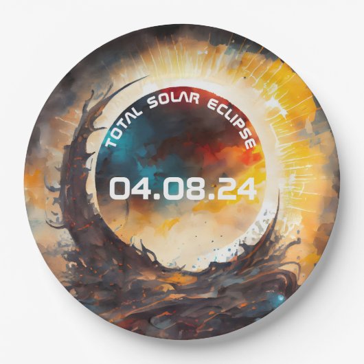 Solar Eclipse Viewing Party Papieren Bordje (Voorkant)
