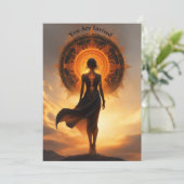 Solar Eclipse Viewing Party Volledig op maat gesti Kaart (Staand voorkant)