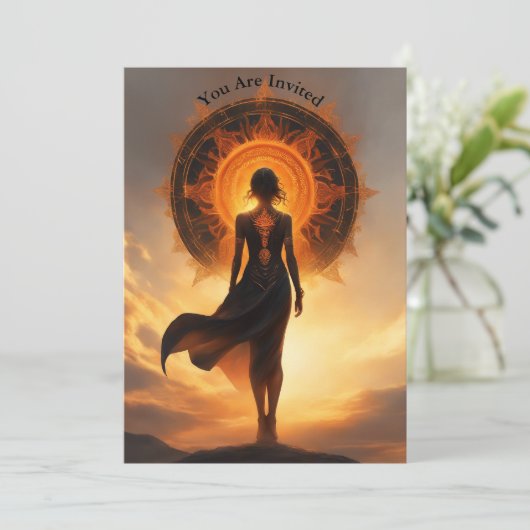 Solar Eclipse Viewing Party Volledig op maat gesti Kaart (Staand voorkant)