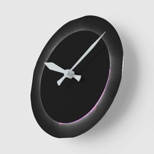 Solar Eclipse Wall Clock Ronde Klok (Hoek)