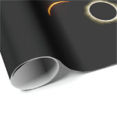 Solar Eclipse Wrapping Papier Zwart sinaasappel (Rol Hoek)