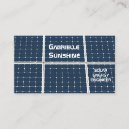Solar Energy Engineer aanpasbaar Visitekaartje