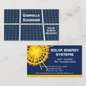 Solar Energy Engineer aanpasbaar Visitekaartje (Voorkant / Achterkant)