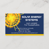 Solar Energy Engineer aanpasbaar Visitekaartje (Achterkant)