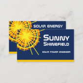 Solar Energy Engineer aanpasbaar Visitekaartje (Voorkant / Achterkant)