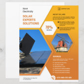 Solar Expert Flyer Sjabloon (Voorkant / Achterkant)