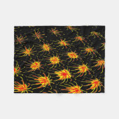 Solar Fireworks Burst Fleece Blanket Deken (Voorkant (Horizontaal))