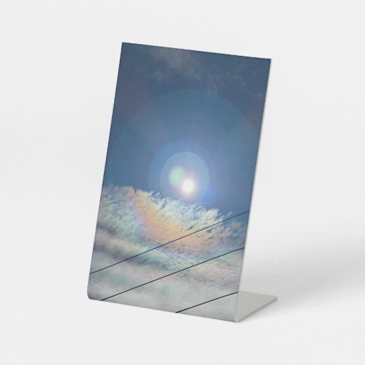 Solar Flair - GLANS HELDER VANDAAG Reclamebord Met Voetstuk (Voorkant)