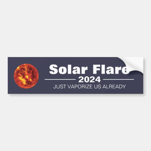 Solar Flare 2024 Bumpersticker (Voorkant)