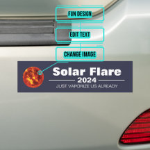 Solar Flare 2024 Bumpersticker
