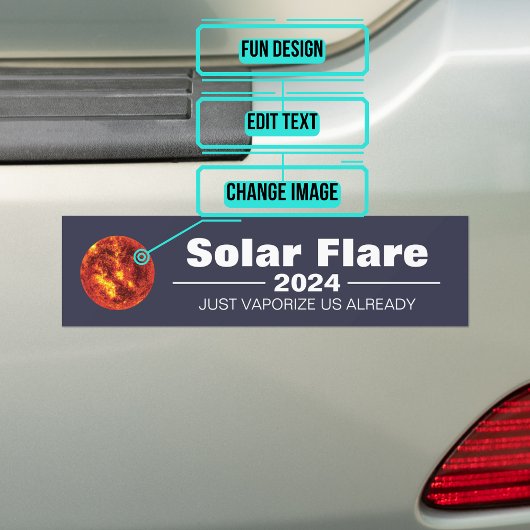 Solar Flare 2024 Bumpersticker